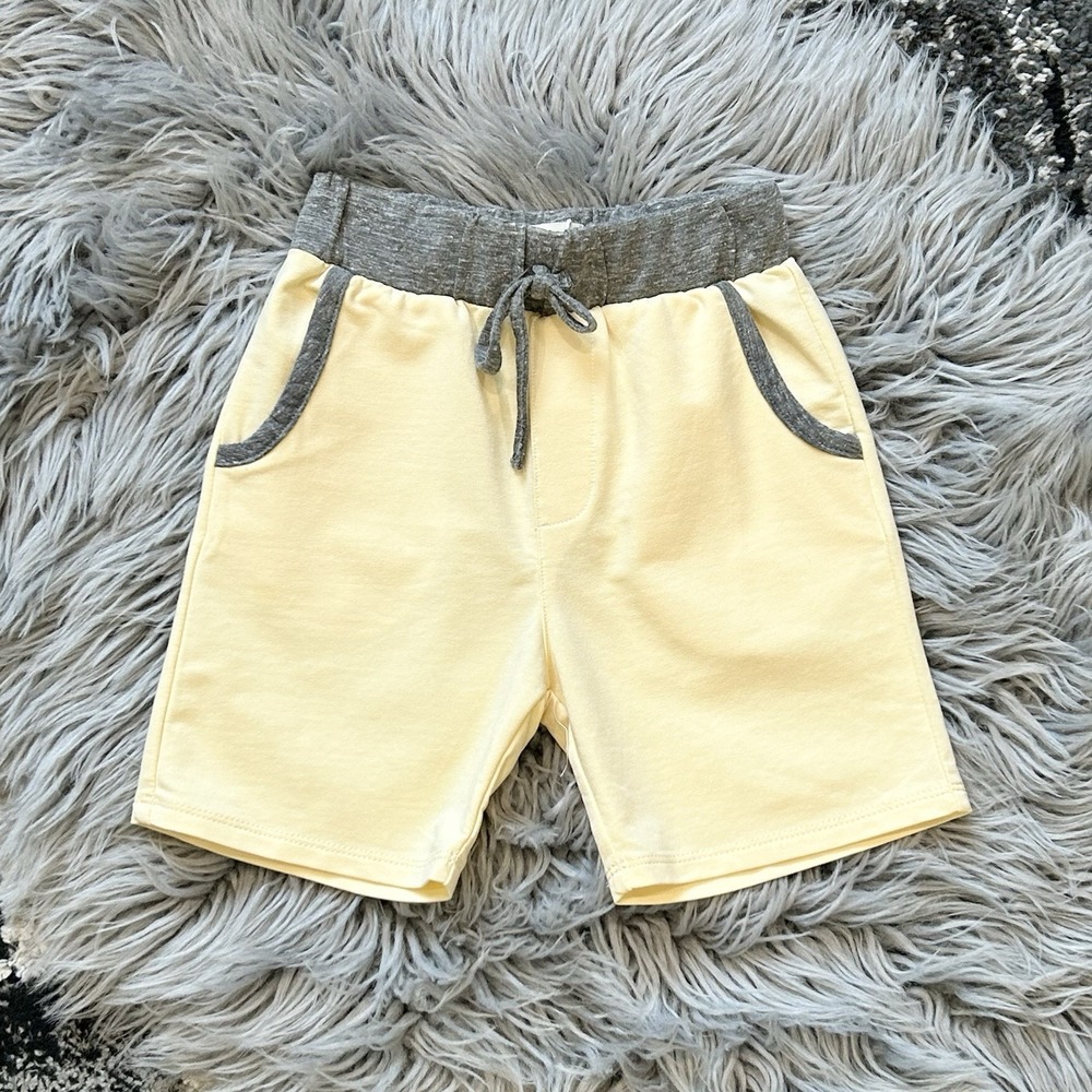 Miki Miette Youth Creme W/Chambray Accents Short Size 3T NEW